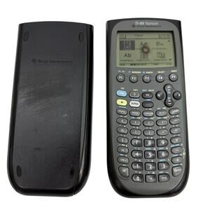 Texas Instruments TI-89 Titanium Graphing Calculator w/ Cover – Screen Damage, ￼